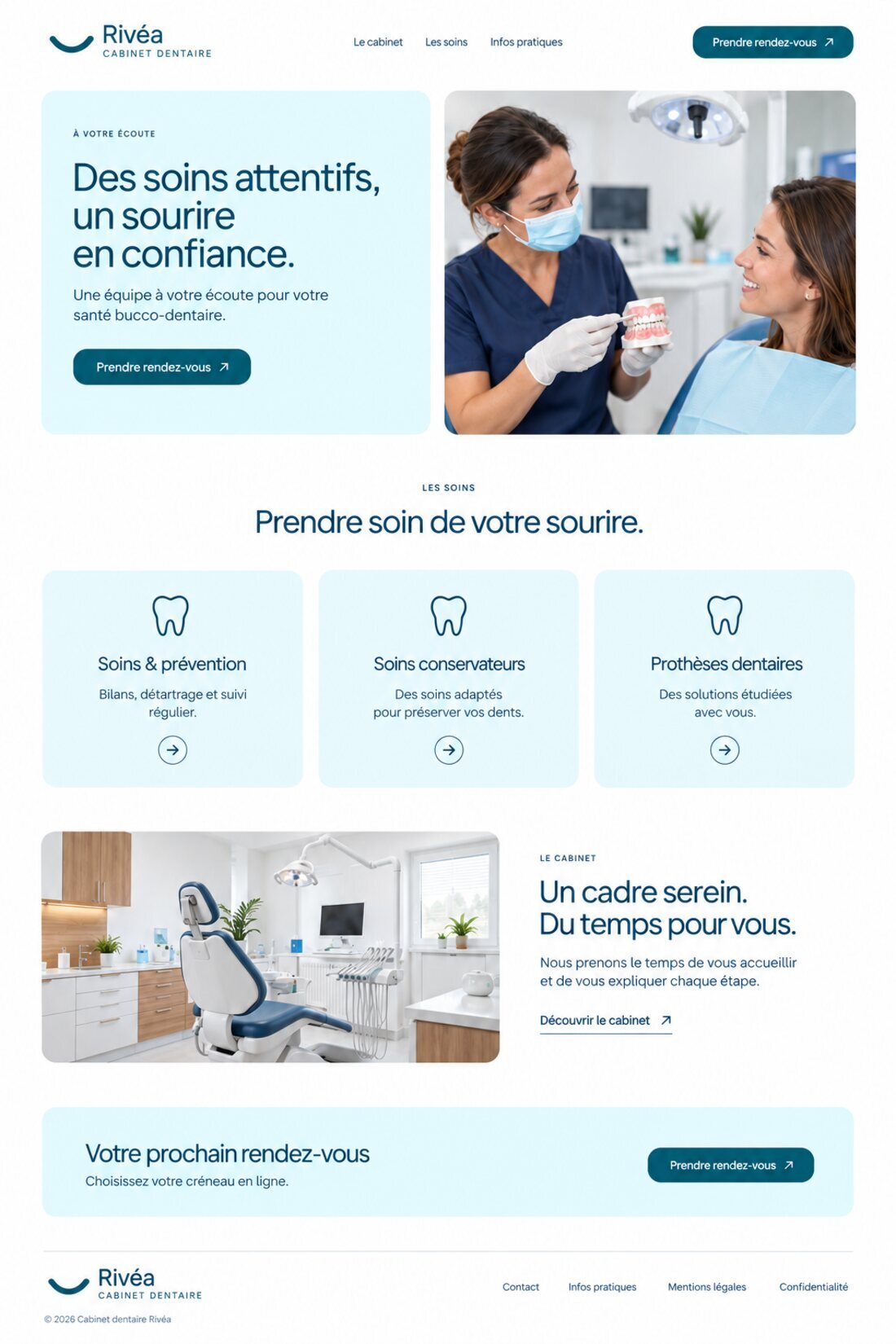 Aperçu du site Rivéa